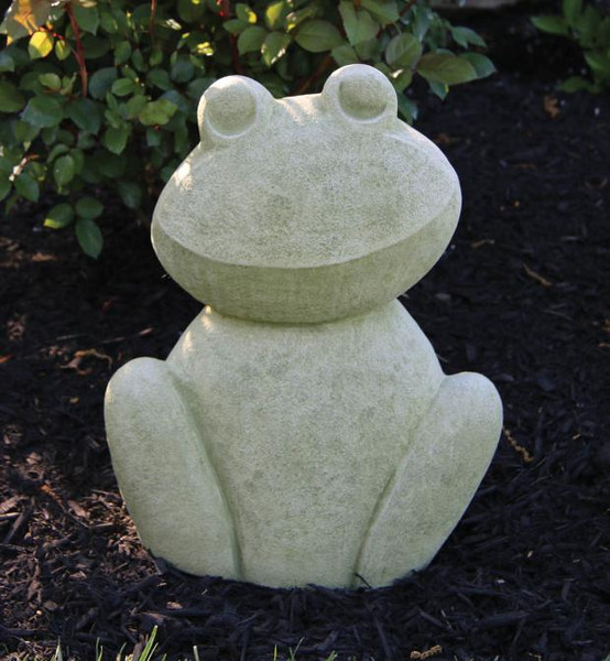 Massarelli Statuary Contemporary Frog Garden Statue Cement Sculptures